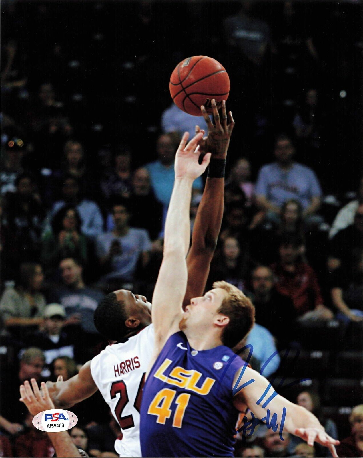 JUSTIN HAMILTON signed 8x10 Photo Poster painting PSA/DNA LSU Autographed