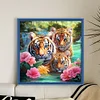 (US Local)Tiger-11CT Stamped Cross Stitch Kit(50x50cm)