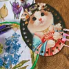 Acrylic Fairy Cat Embroidery Floss Row Line Board Craft Cross Stitch Thread Holder