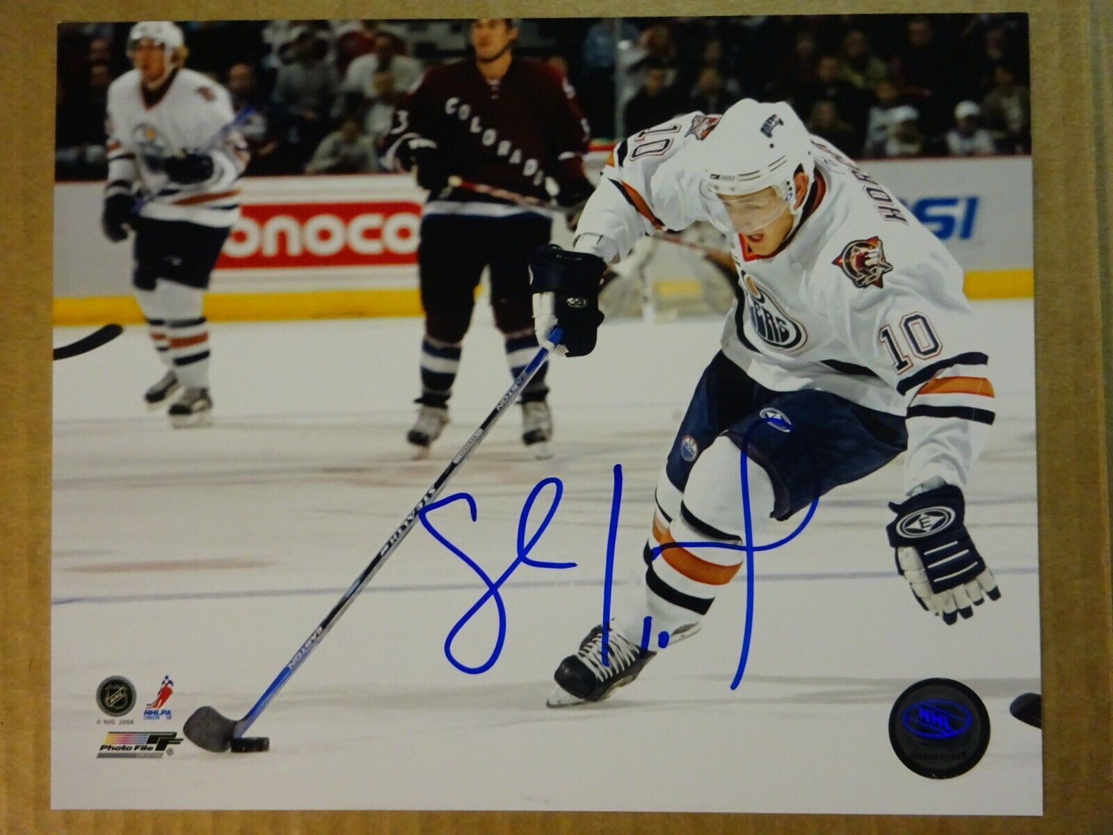 Autographed SHAWN HORCOFF Signed Edmonton Oilers 8x10 Photo Poster painting File