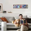 Love You More Vintage Metal Sign Plaque Above Door Street Sign Express Love & Warmth for Bedroom Living Room Home Bar Coffee Wall Decor