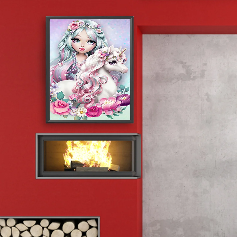 DIY Paint By Number 40*50cm - Unicorn Girl