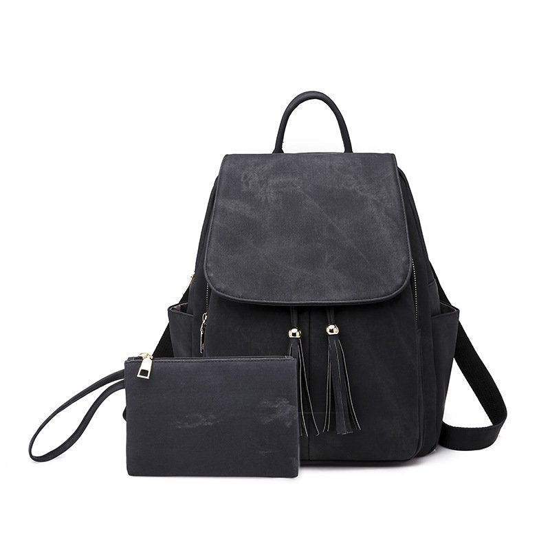 Trendy PU Leather Women's Backpack