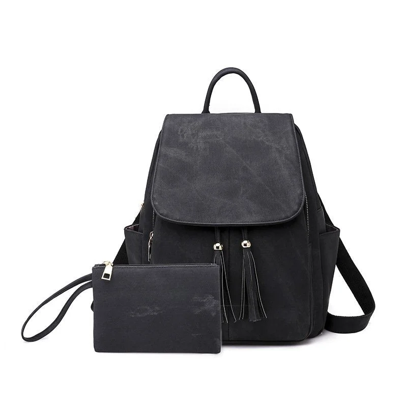 Trendy PU Leather Women's Backpack