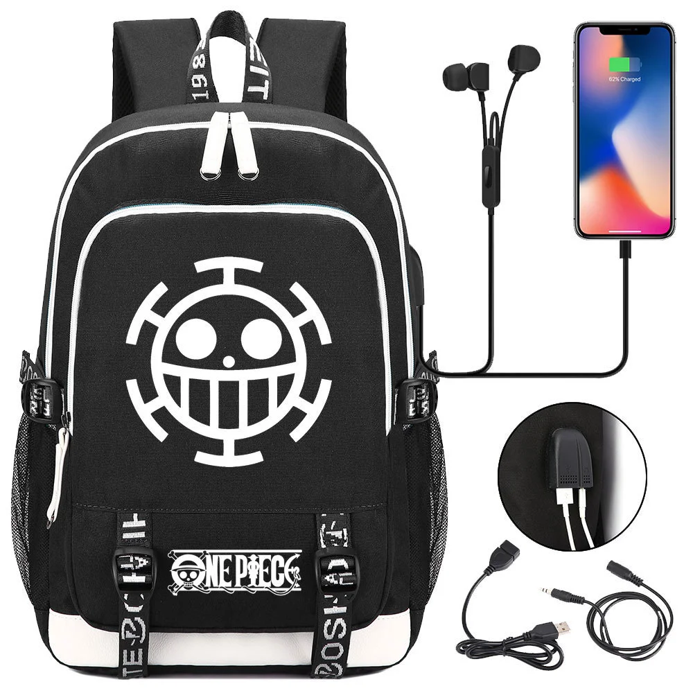 Buzzdaisy Premium One Piece Backpack with USB Charging Port and Laptop Protection - Multi-Pocket for Large Capacity Storage