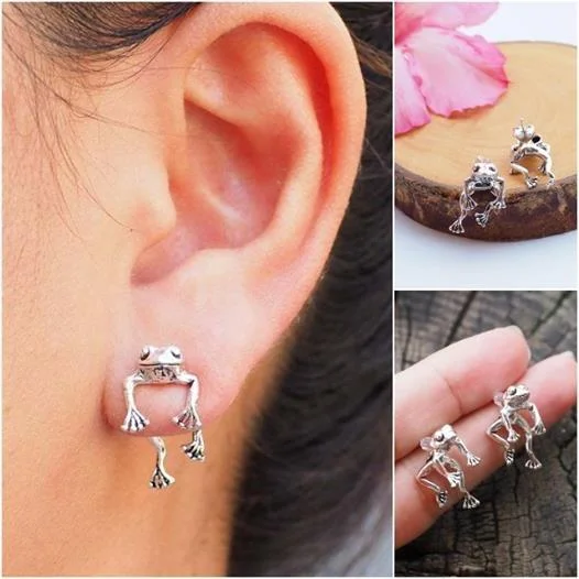1 Pair Frog Earrings Frog Lover Jewelry