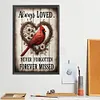 Loving cardinal - peinture diamant perceuse ronde - 30*45cm