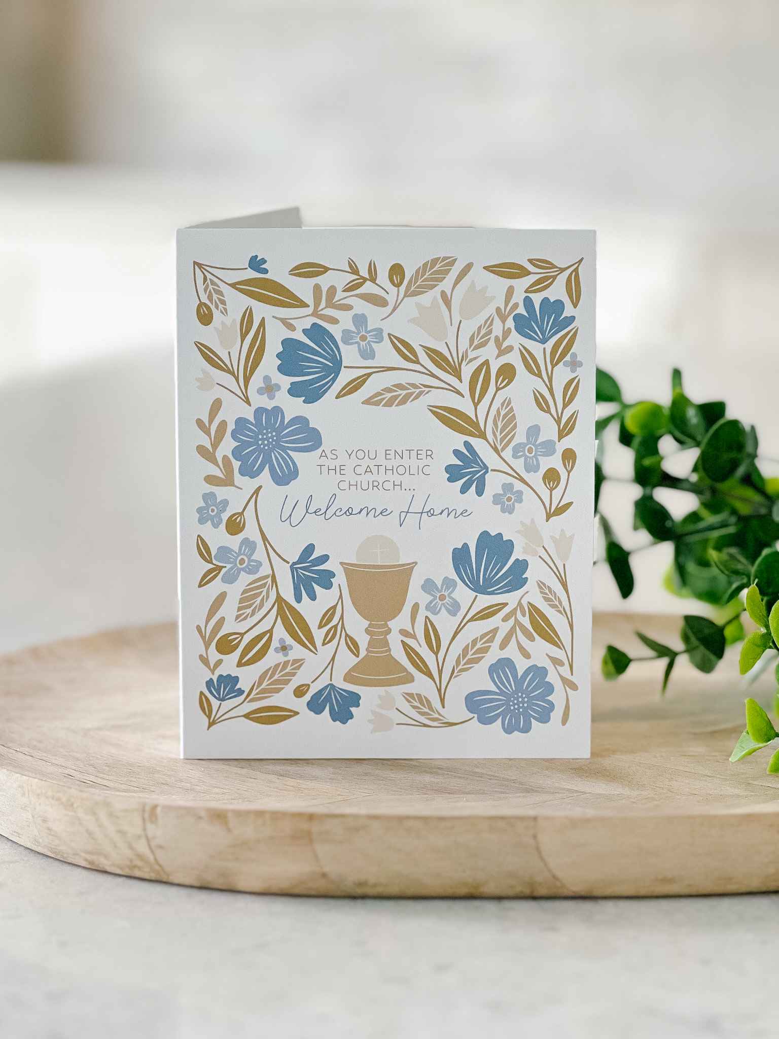 Welcome Home - OCIA Greeting Card - Blue