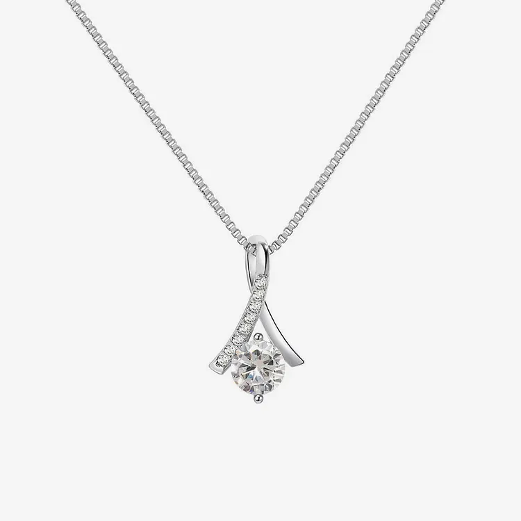 For Unbiological Daughter - We're Forever Linked Together Cross Diamond Necklace