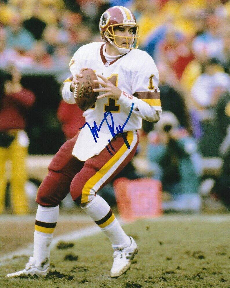 MARK RYPIEN SIGNED WASHINGTON REDSKINS FOOTBALL 8x10 Photo Poster painting #2 NFL EXACT PROOF!