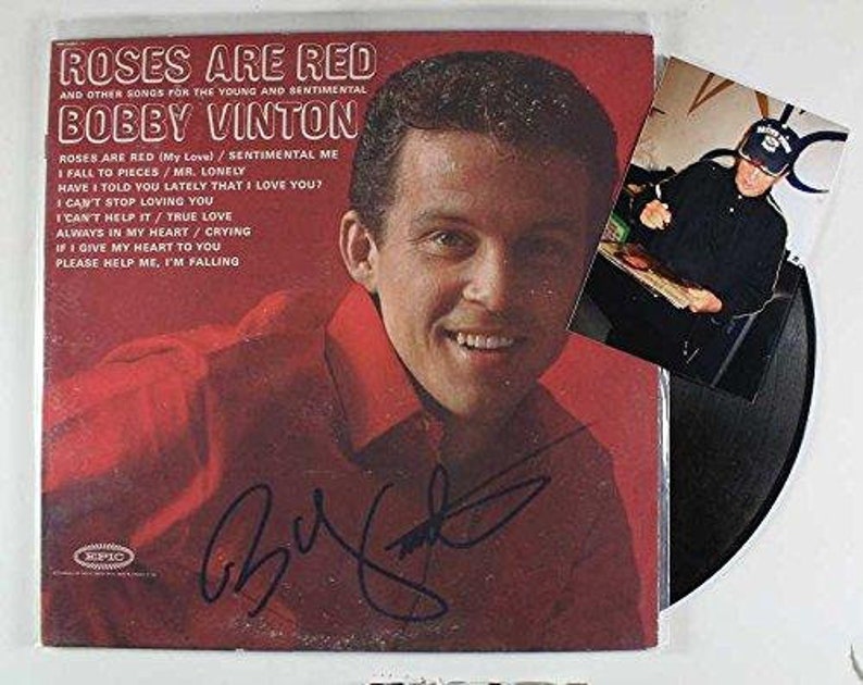 Bobby Vinton Signed Autographed Roses are Red