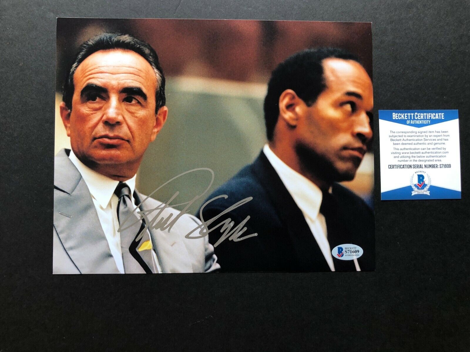 Robert Shapiro Rare! signed autographed OJ lawyer 8x10 Photo Poster painting Beckett BAS coa