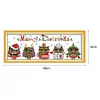 Christmas Owl - 14CT Stamped Cross Stitch Kit(48*18cm)
