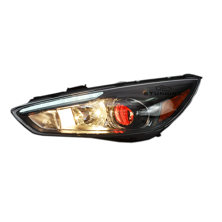 LED DRL demon eye dynamic headlight headlamp for FORD FOCUS RS 2015-2018 HID xenon head lamp head light ITN Auto
