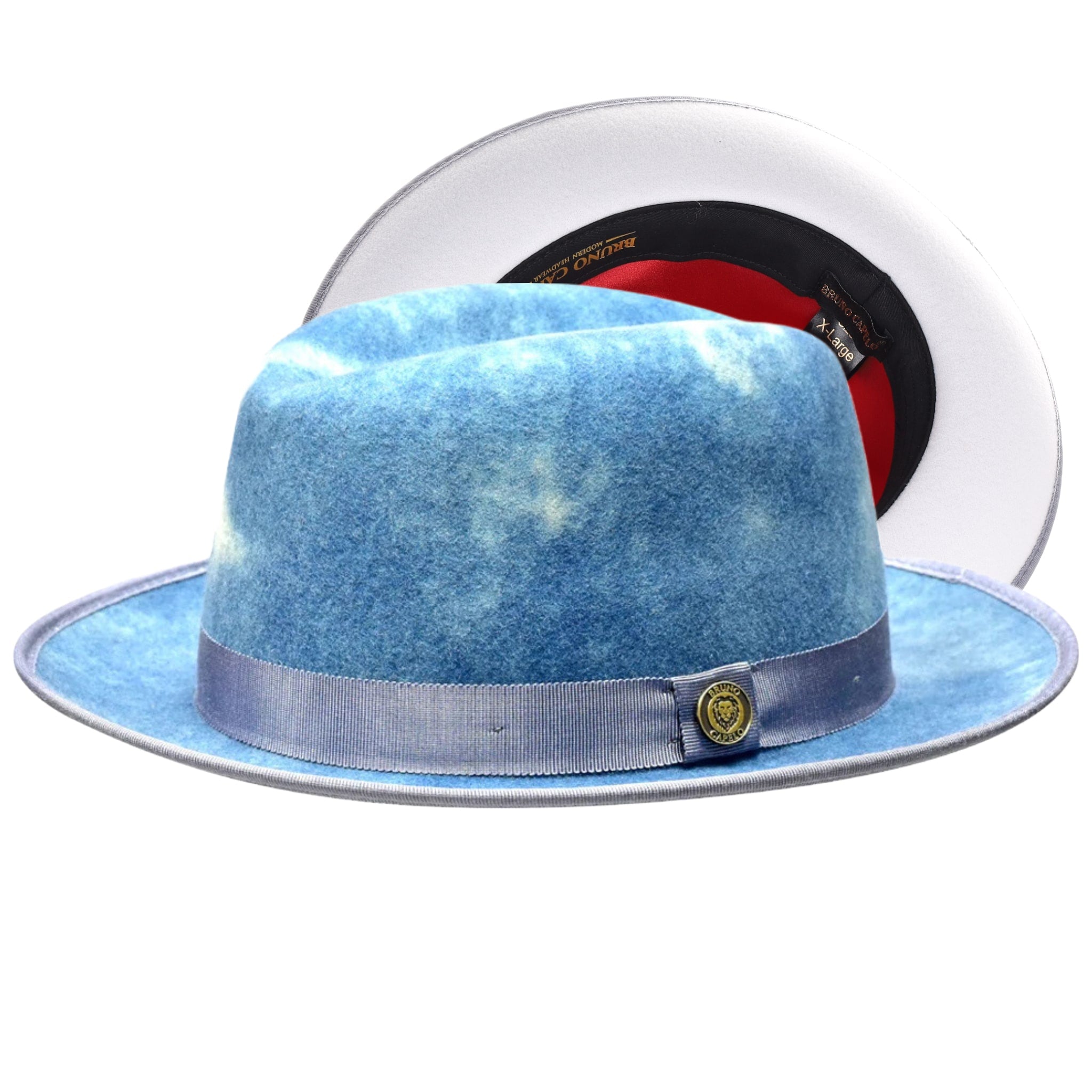 6 Colors-Bruno Capelo Princeton White Bottom Center Dent Wool Fedora