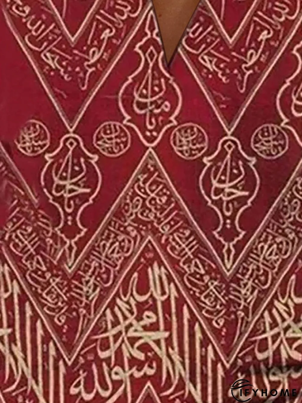 Casual Long Sleeve V Neck Printed Top | IFYHOME