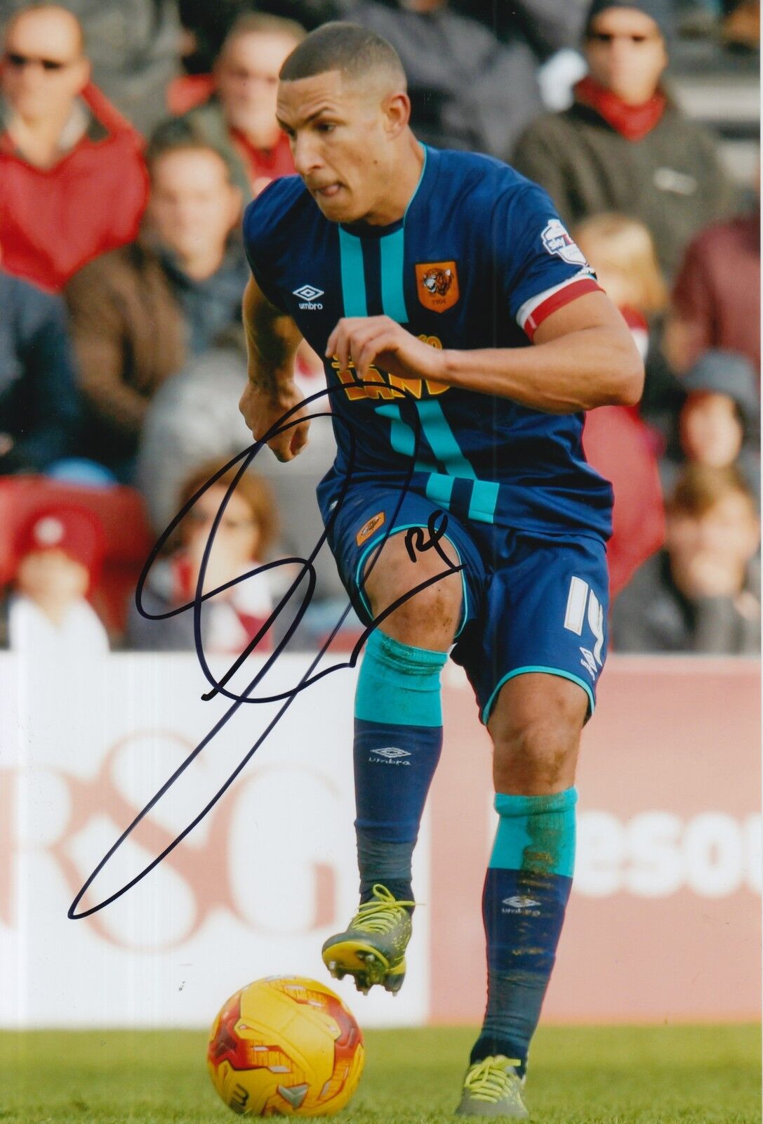 HULL CITY HAND SIGNED JAKE LIVERMORE 12X8 Photo Poster painting 2.