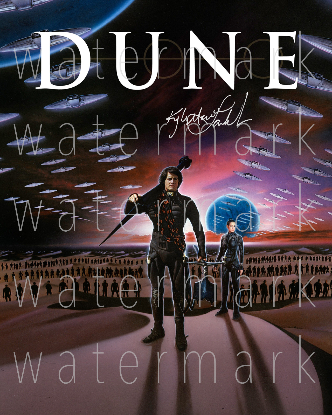 Dune 1984 Kyle MacLachlan signed 8X10 inch Photo Poster painting picture poster autograph RP