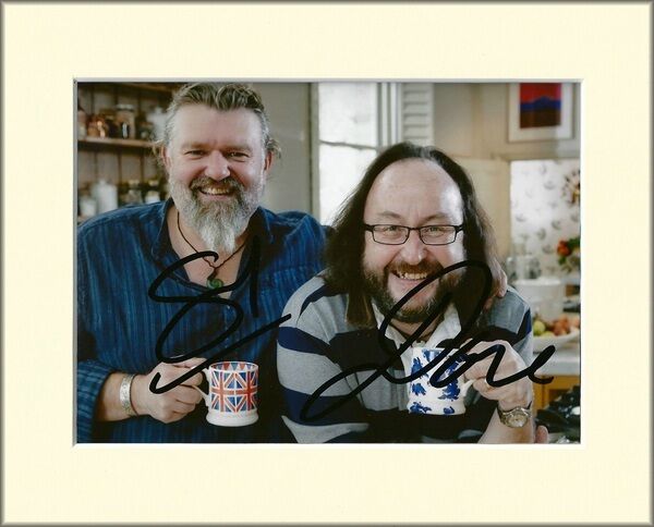 HAIRY BIKERS TV CHEFS PP 8x10 MOUNTED SIGNED AUTOGRAPH Photo Poster painting