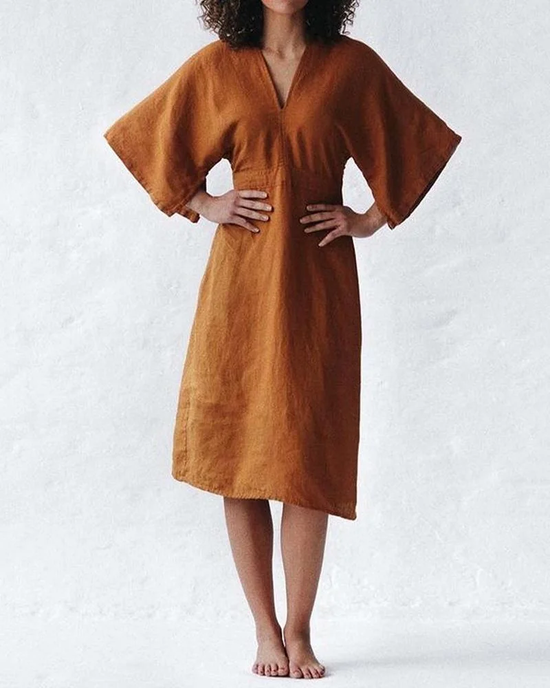 Elegant Ink Blue Dress