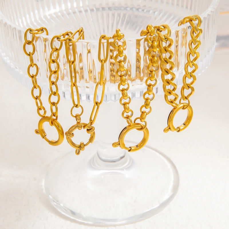 1 Piece 304 Stainless Steel Cable Chain 18cm Jewelry Accessories Chain