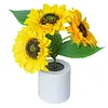 Shimmering Sunflower Lamp Rechargeable Sunflowers Flower Lamp Sunflower Night Light for Mom Wife Friends Girlfriend Teacher Grandma