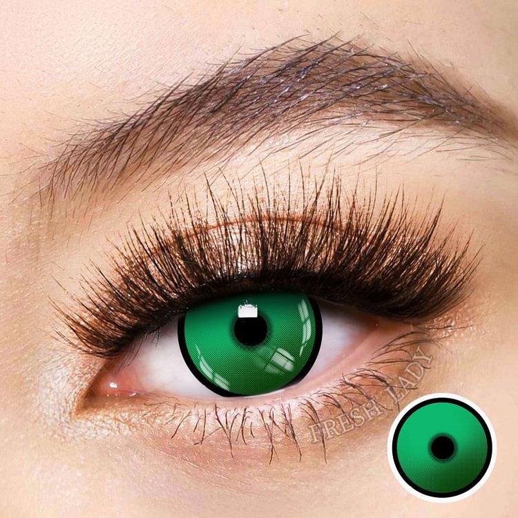 Freshlady Plain Forest Green Crazy Contact Lenses