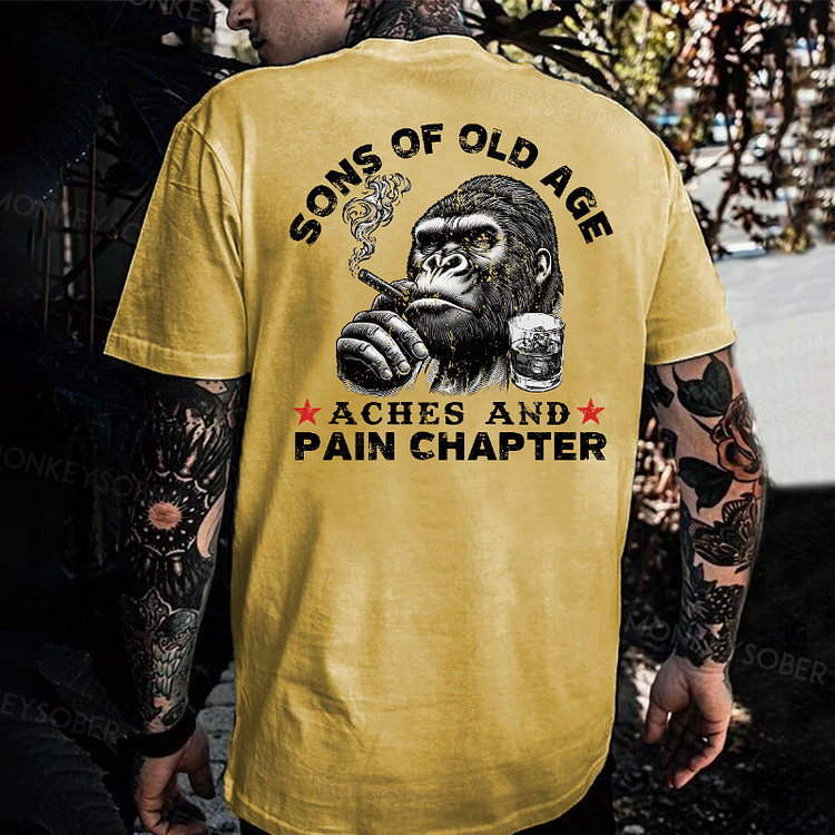 Sons Of Old Age Aches And Pain Chapter Monkey T-shirt