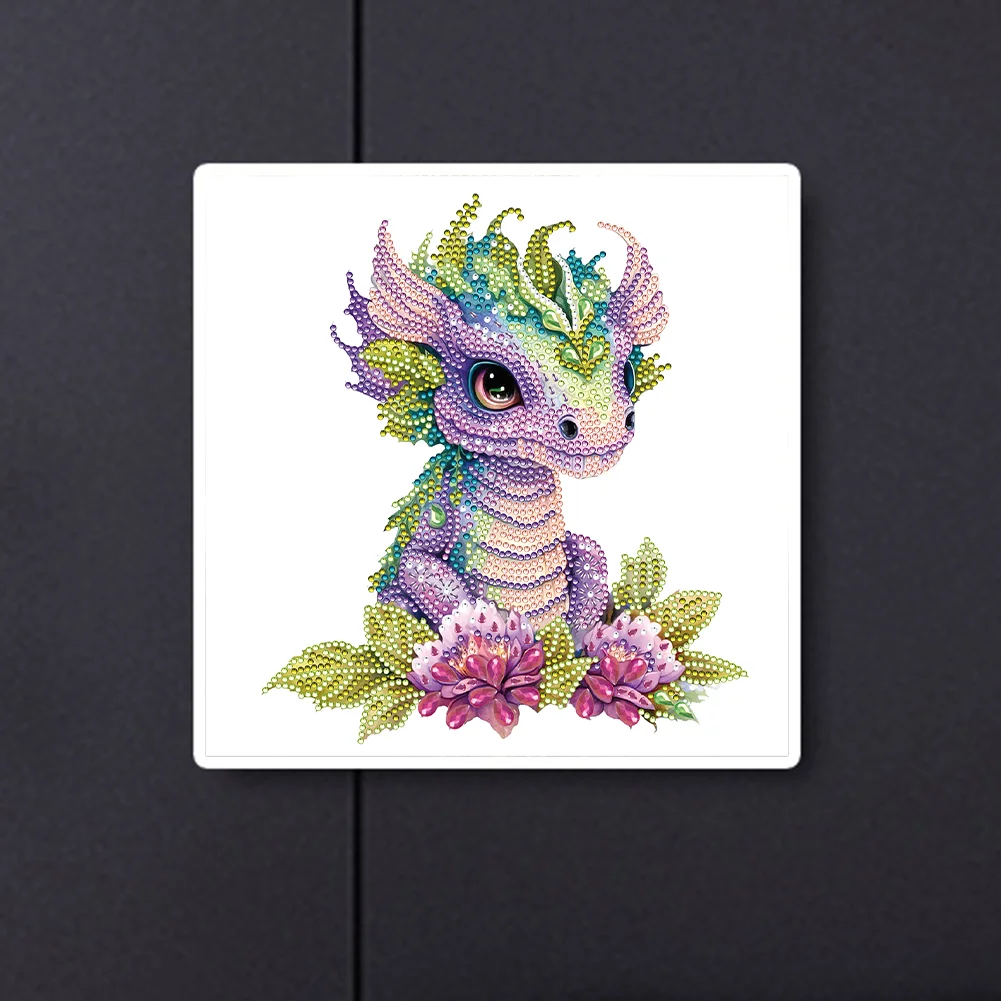 Diamond Painting - Partial Special Shaped Drill - Dragon(30*30cm)