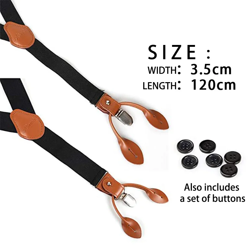 Retro Adjustable Stretch Suspenders-inspireuse