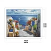 [Brand]Santorini - 14CT Stamped Cross Stitch - 48*42cm