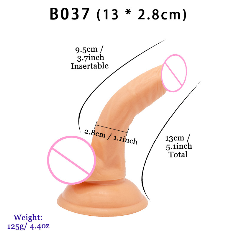 Small Realistic Dildo with Powerful Suction Cup 