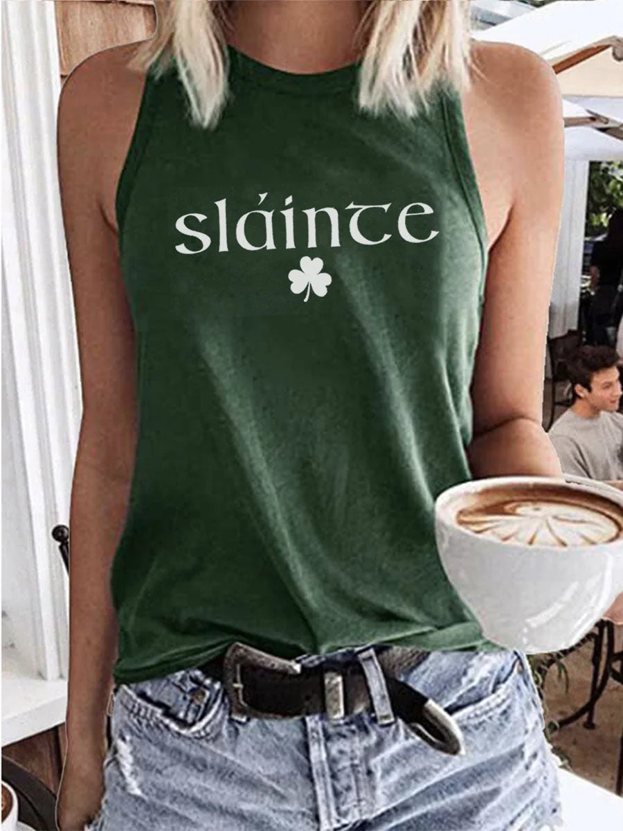 Slainte  St. Patrick's Day Tank Top