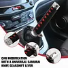 Japanese Sword Universal Gear Shift Lever Knob with 4 Adapters for Most Vehicles