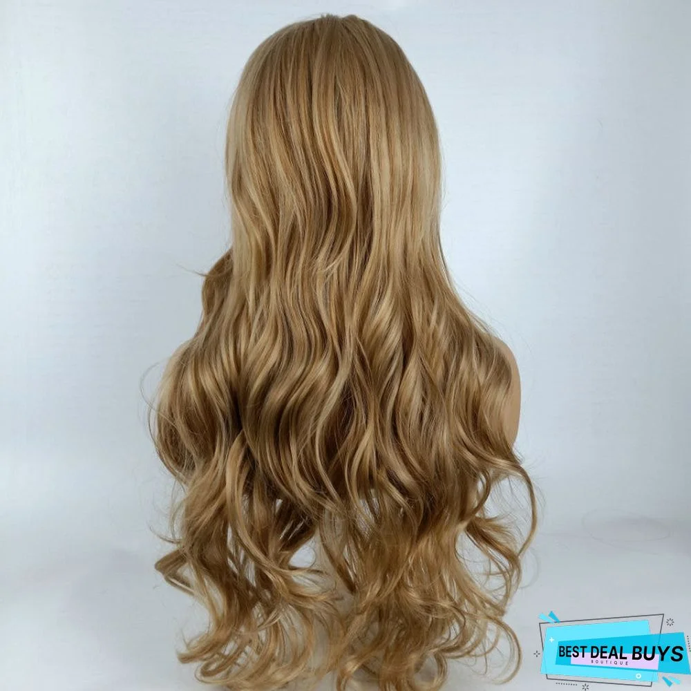 Gradient Wig Women's Long Curly Hair