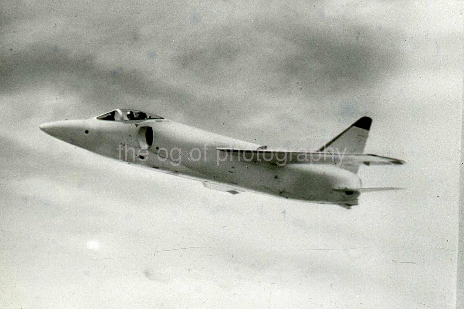 F11F-1 Tiger 35mm FOUND b + w SLIDE Original MILITARY AVIATION Photo Poster painting 14 T 5 D