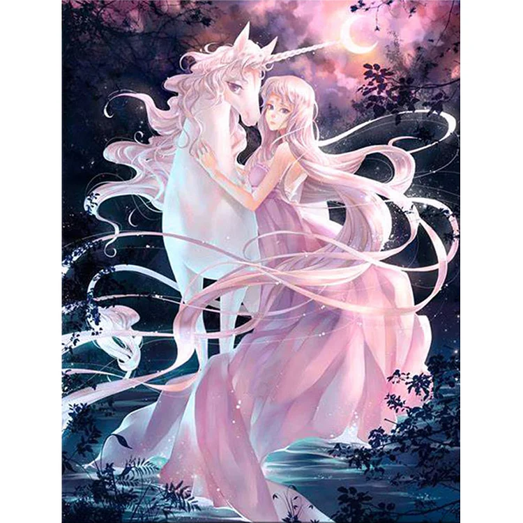 Unicorn Angel - Full Round - Diamond Painting (30*40cm)
