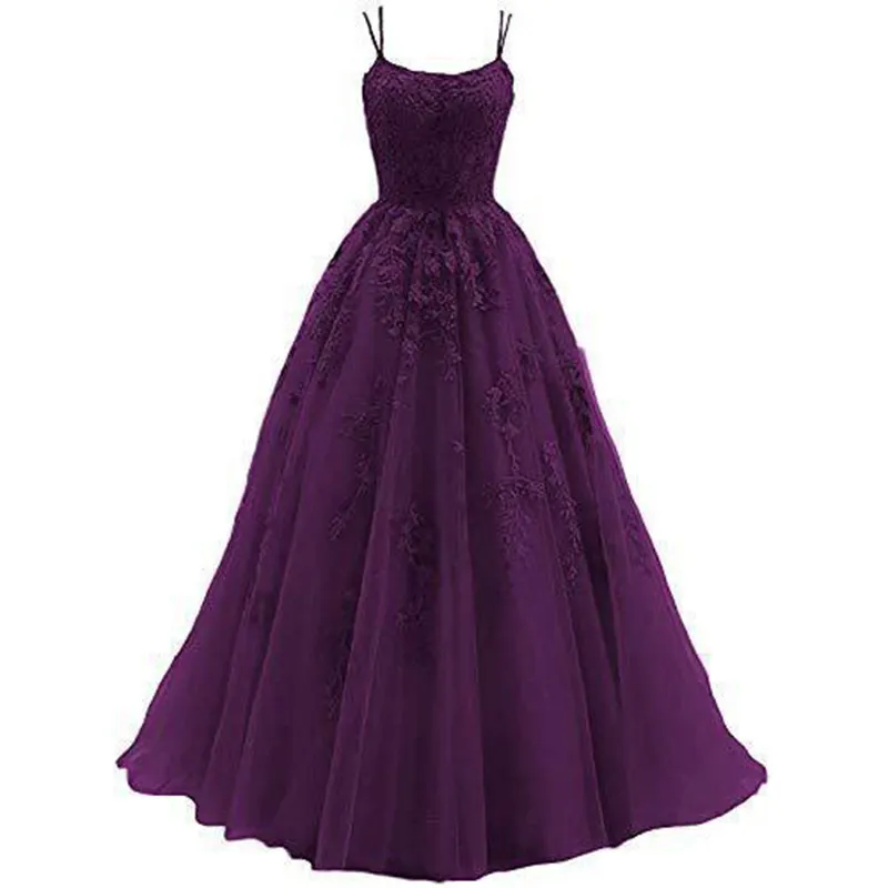 Uveng Uveng Dress Woman 2025 Fine Shoulder Prom Crore Bridal Muslin Lace Sticker Girl Party Ball Dress Spring