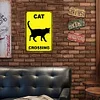 Cat crossing- Vintage Metal Signs(8*12Inch)