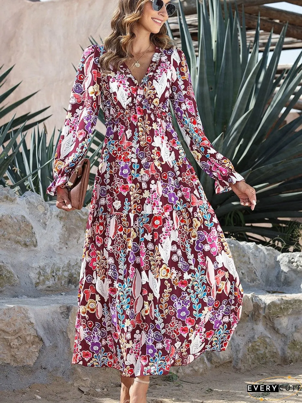 Plus Size Floral Dress