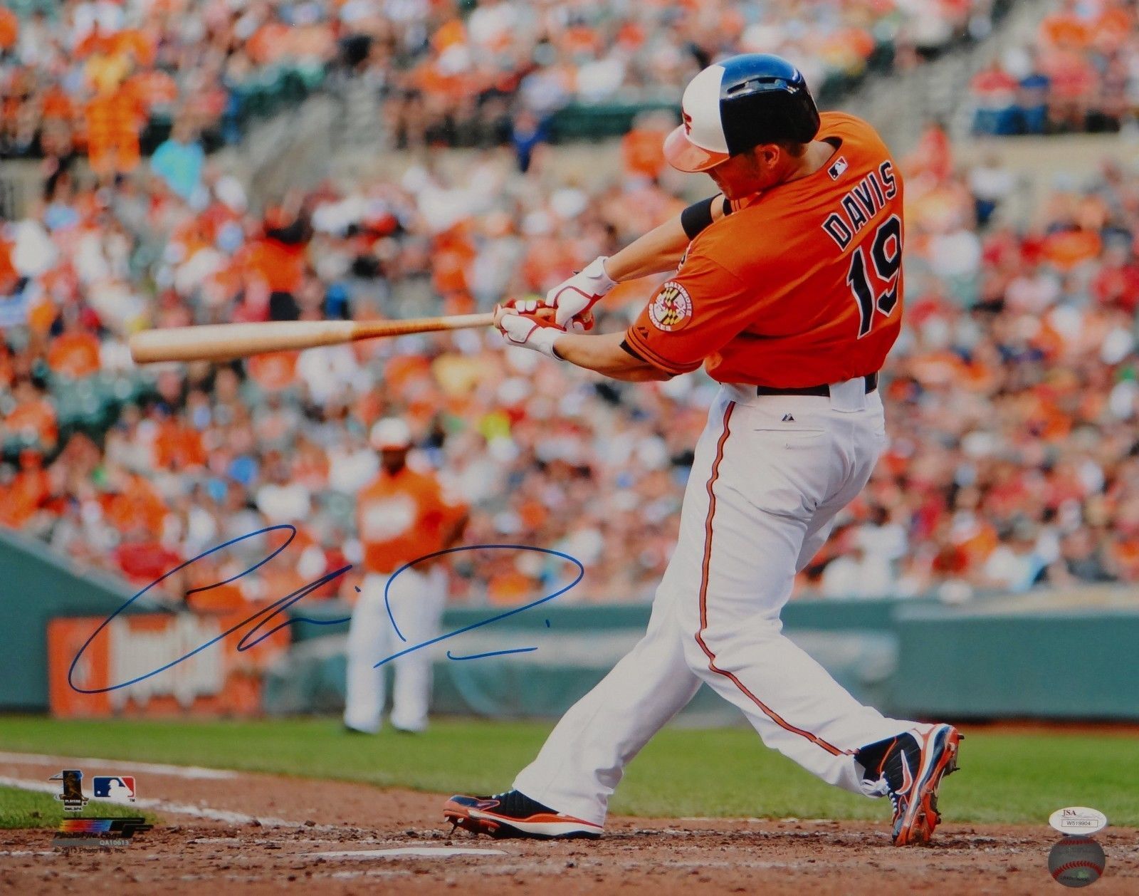 Chris Davis Autographed 16x20 Orioles Swinging Photo Poster painting- JSA W Authenticated