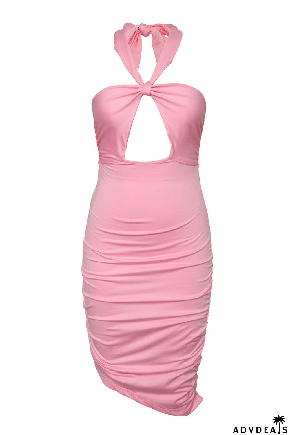 Halter Knee-length Party Dress