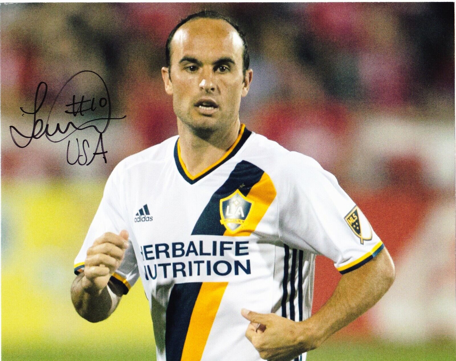 Landon Donovan signed 8x10 color Photo Poster painting #2 LA Galaxy