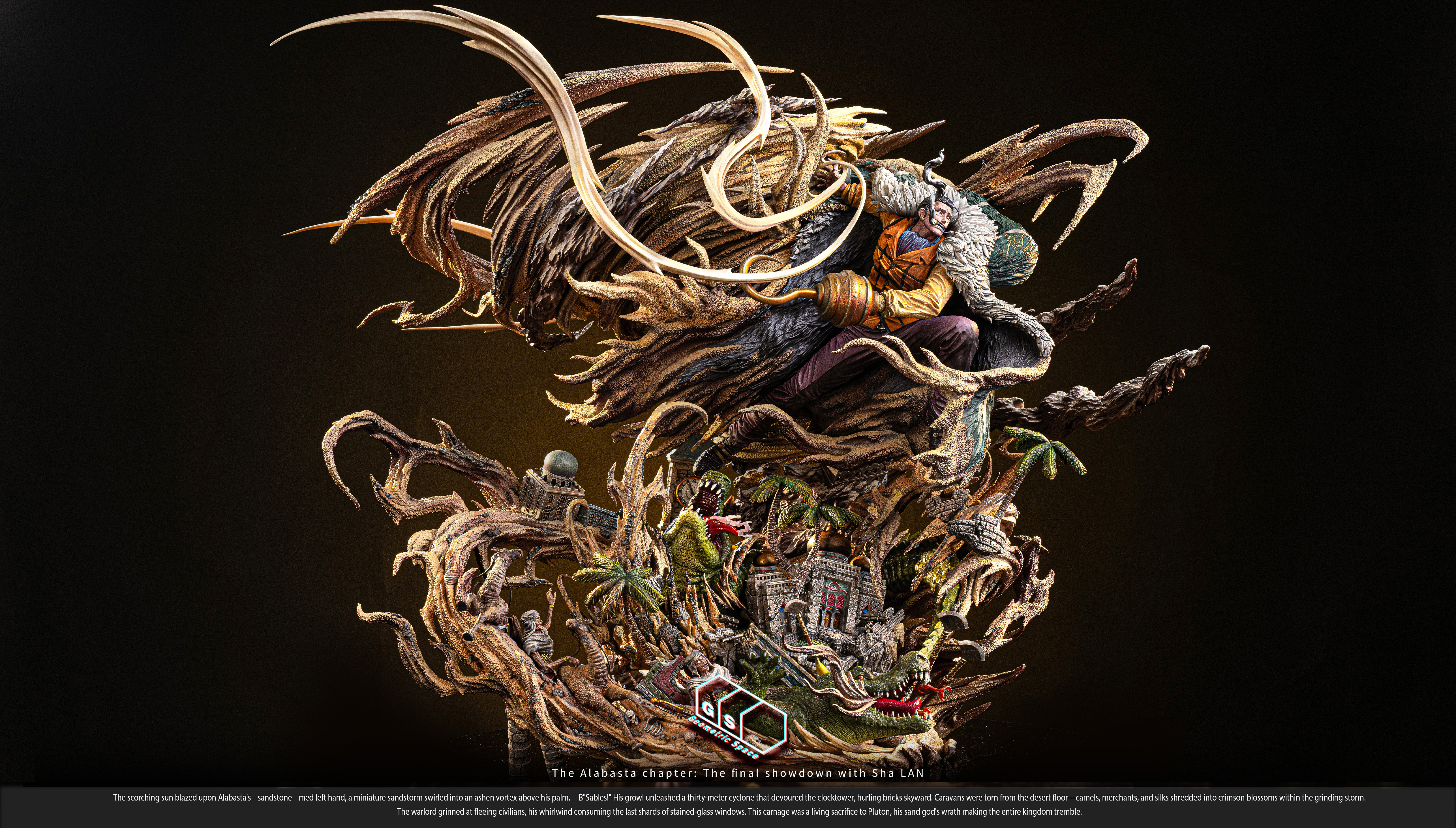 Geometric Space Studio & Paint Core Crocodile Statue(GK)-