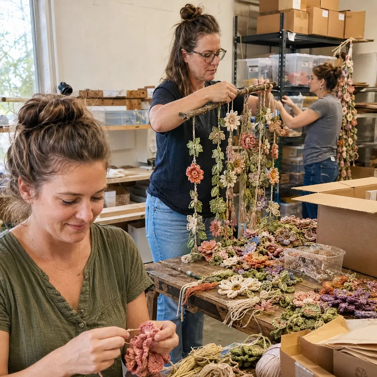 Ručno heklani privjesci od cvijeća Artisans