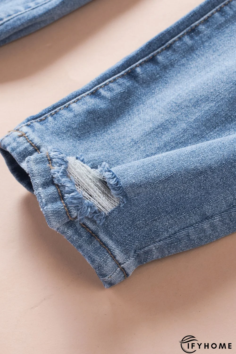 Sky Blue High Rise Skinny Plus Size Jeans | IFYHOME