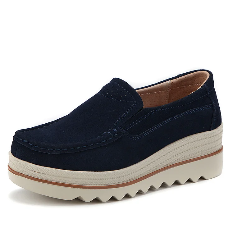 Wide Feet Orthopedic Suede Leather Shoes For Women