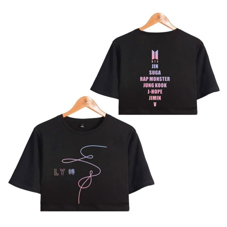방탄소년단 Crop Top Love Yourself Tear Short Sleeve