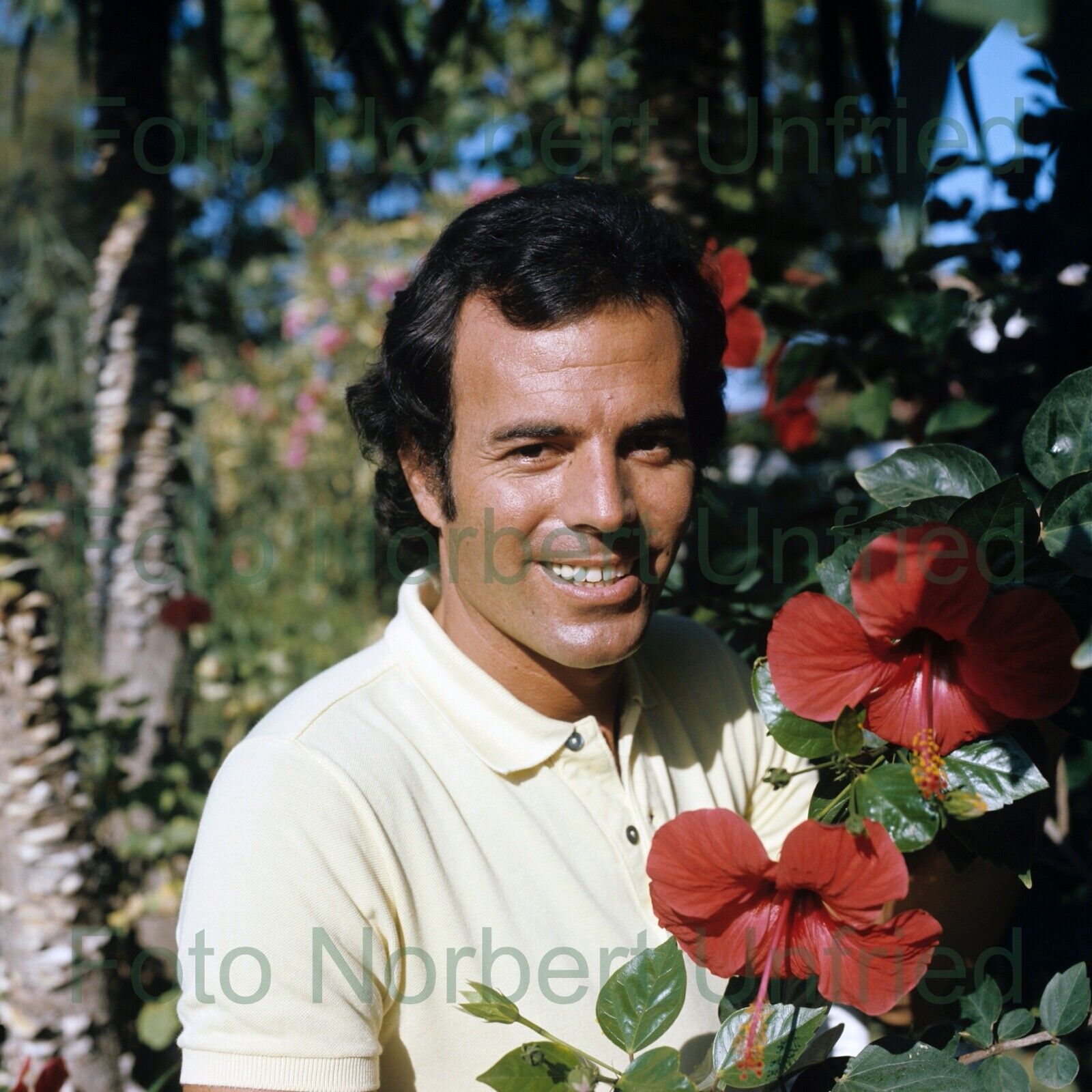 Julio Iglesias Photo Poster painting 13 X 13 CM (Picture 251