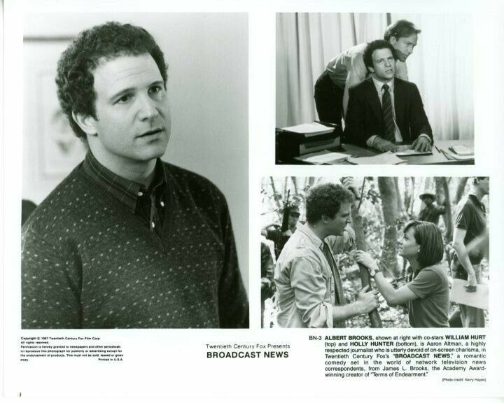 Albert Brooks Holly Hunter Broadcast News Orig. Press 8X10 Photo Poster painting